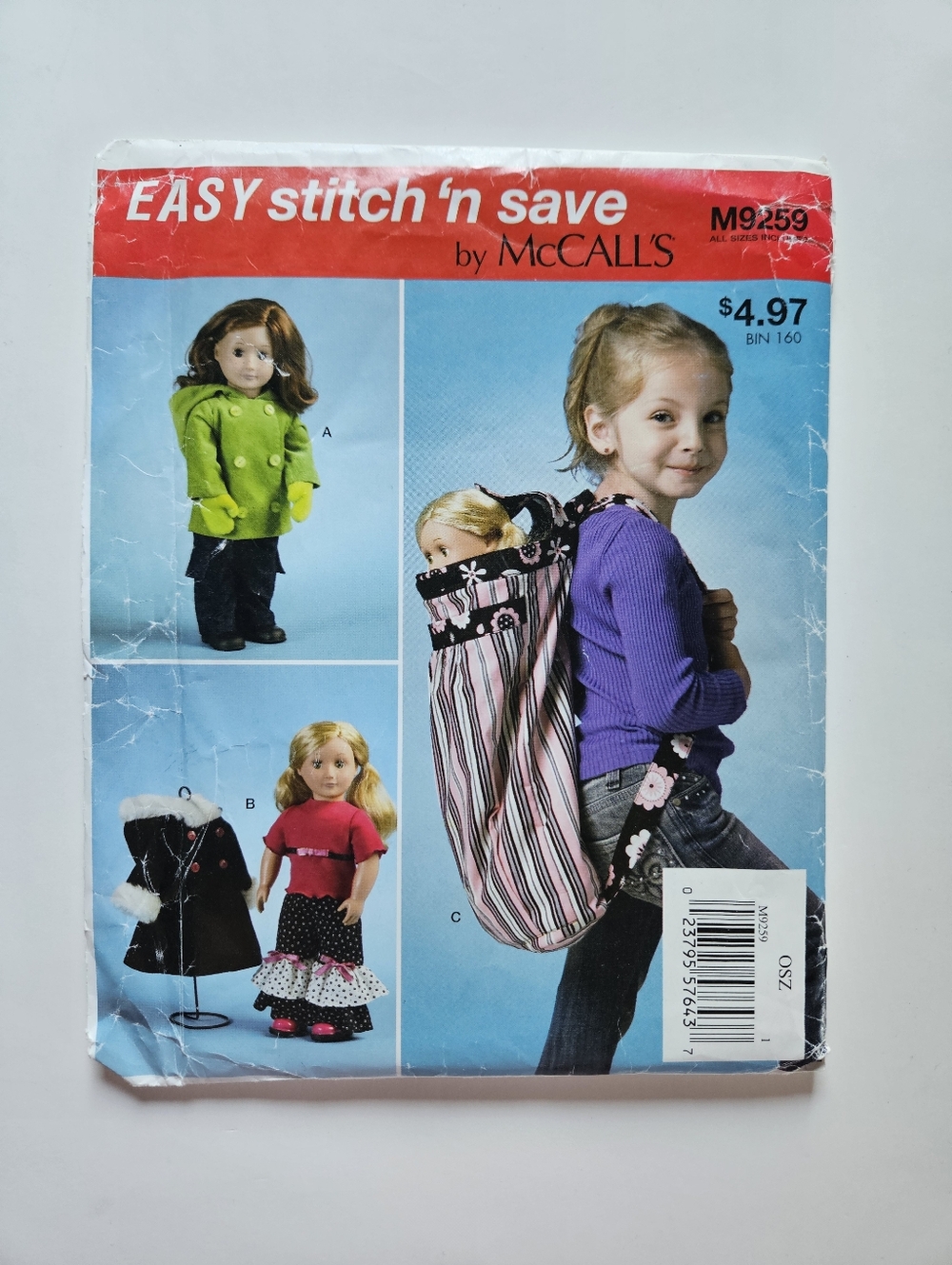 bundle of 4 NWT sewing patterns / clothes for 18" dolls including American Girl - Picture 11 of 14